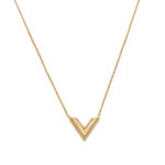 گردنبند طلا زنانه طرح وی V